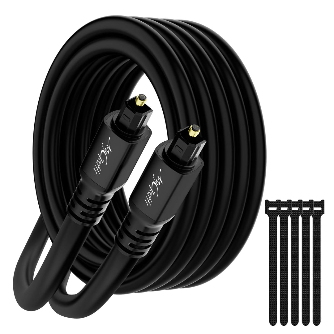 Optisches Audiokabel 20m, Toslink Optical Digital Audio Kabel (S/PDIF Verlustfreie Klangqualität), L