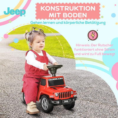 AIYAPLAY Rutschauto, Rutscherfahrzeug mit Hupe und Stauraum, Kinderfahrzeug, Kinderauto mit Kippschu
