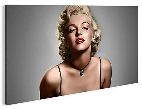 islandburner Bild Bilder auf Leinwand Marilyn Monroe V11-1 XXL Poster Leinwandbild Wandbild Dekoarti