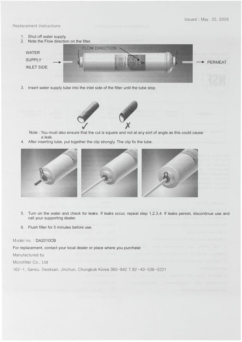 BEKO – Filter Hat Wasser Höhe 290 m/m – 4386410100