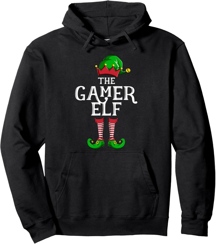 Gamer Elf Partnerlook Familien Weihnachten Männer Jungen Pullover Hoodie