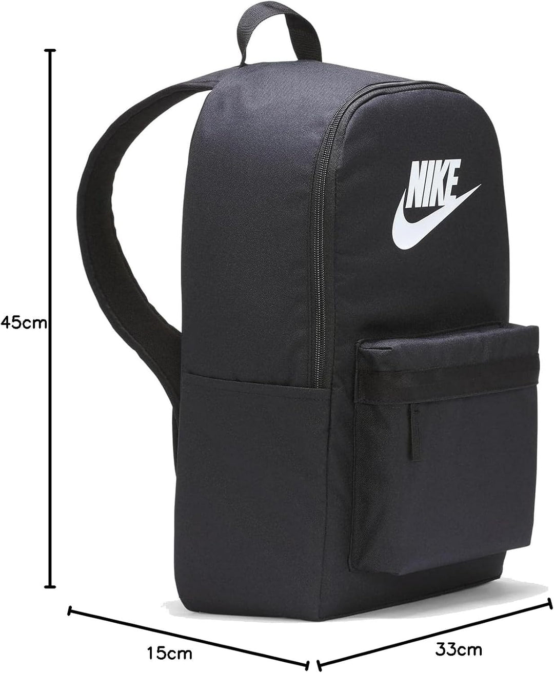 Nike Heritage Rucksack (25 l), DC4244 Black/Black/White Einheitsgrösse, Black/Black/White Einheitsgr