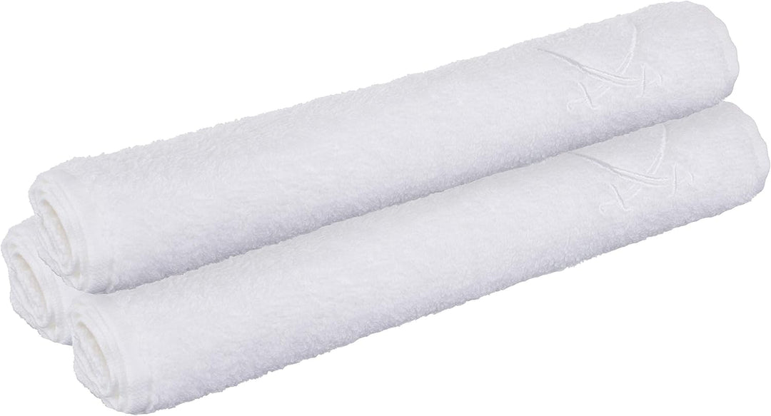 Sansibar Seiftücher 6er Set ca. 30x30 cm 100% Baumwolle mit gesticktem Säbel Logo Handtücher Gästetü