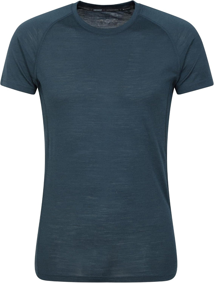 Mountain Warehouse Summit Merino Herren T-Shirt Unterhemd Thermounterwäsche Funktionsunterwäsche Ski