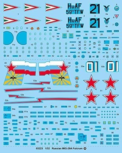 Trumpeter 003223 1/32 MIG 29A Fulcrum, verschieden