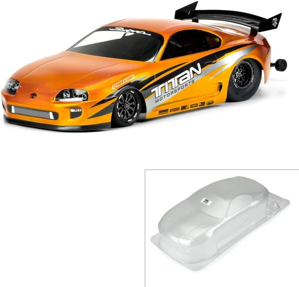 1/10 1995 Toyota Supra Clear Body: Drag Car