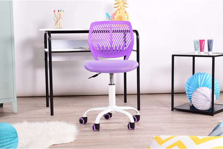 Homy Casa 2er Set Schreibtischstuhl Verstellbarer Drehstuhl Bürostuhl Stoffsitz Ergonomischer Arbeit