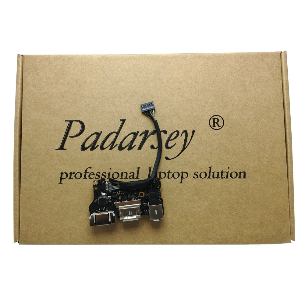 padarsey Neue DC-IN Jack I/O Board Passform für Apple MacBook Air 33 cm A1466 MD760 820–3455-a (Mitt