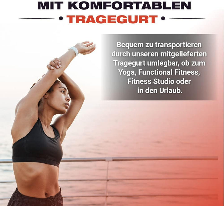 CrossHero Jump-Mat – Ovale Sportmatte für Seilspringen, Yoga & Workout – 8 mm Stärke – Rutschfest –
