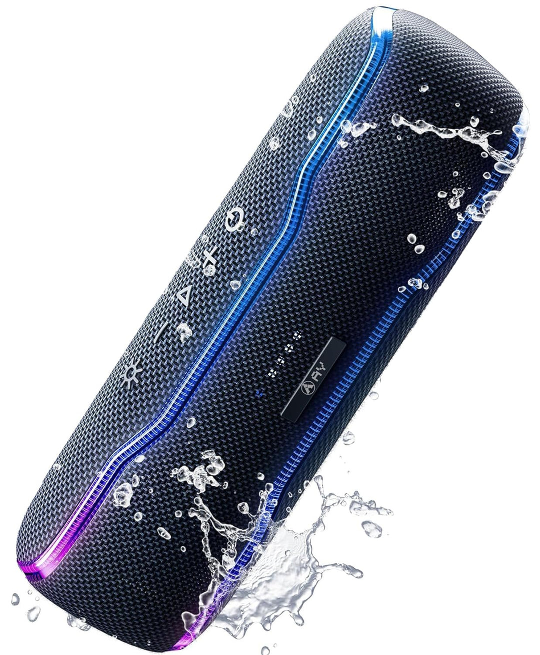 AY Bluetooth Lautsprecher Musikbox Tragbarer IPX7 Wasserdicht Bluetooth Box mit Bunten Licht und Sat