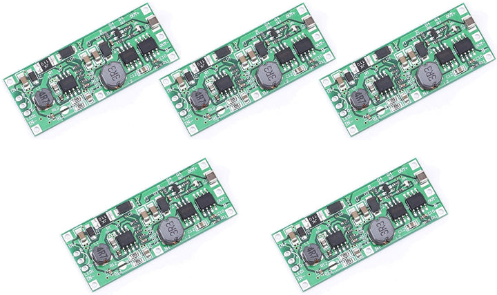 TECNOIOT 5 Stück DC 5V-12V bis 12V USV Unterbrechungsfreie Stromversorgung 18650 Batterieschutzplati