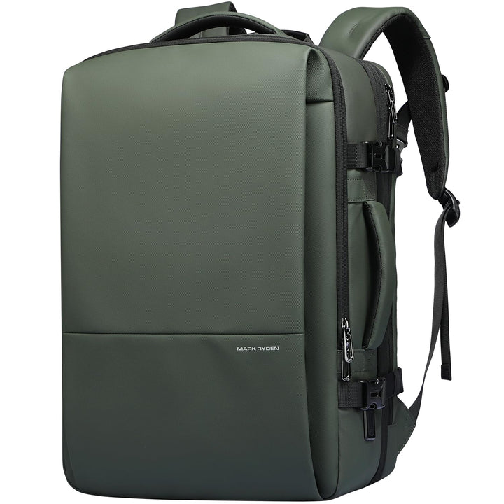 MARK RYDEN 30-45L Geschäftsreiserucksack, Erweiterte Umhängetasche, multifunktionaler Nass- und Troc