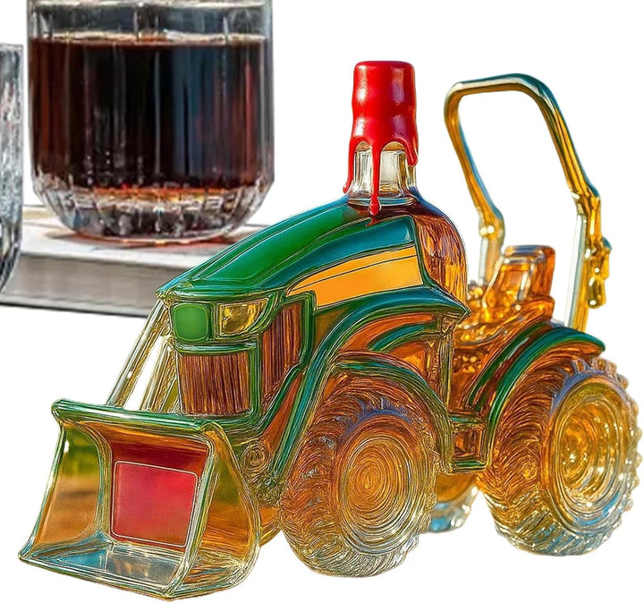 Whiskyflaschen - 3D-Weindekanter in Traktorform - Deko Aufbewahrung für Wohnzimmerschrank Haushalt G
