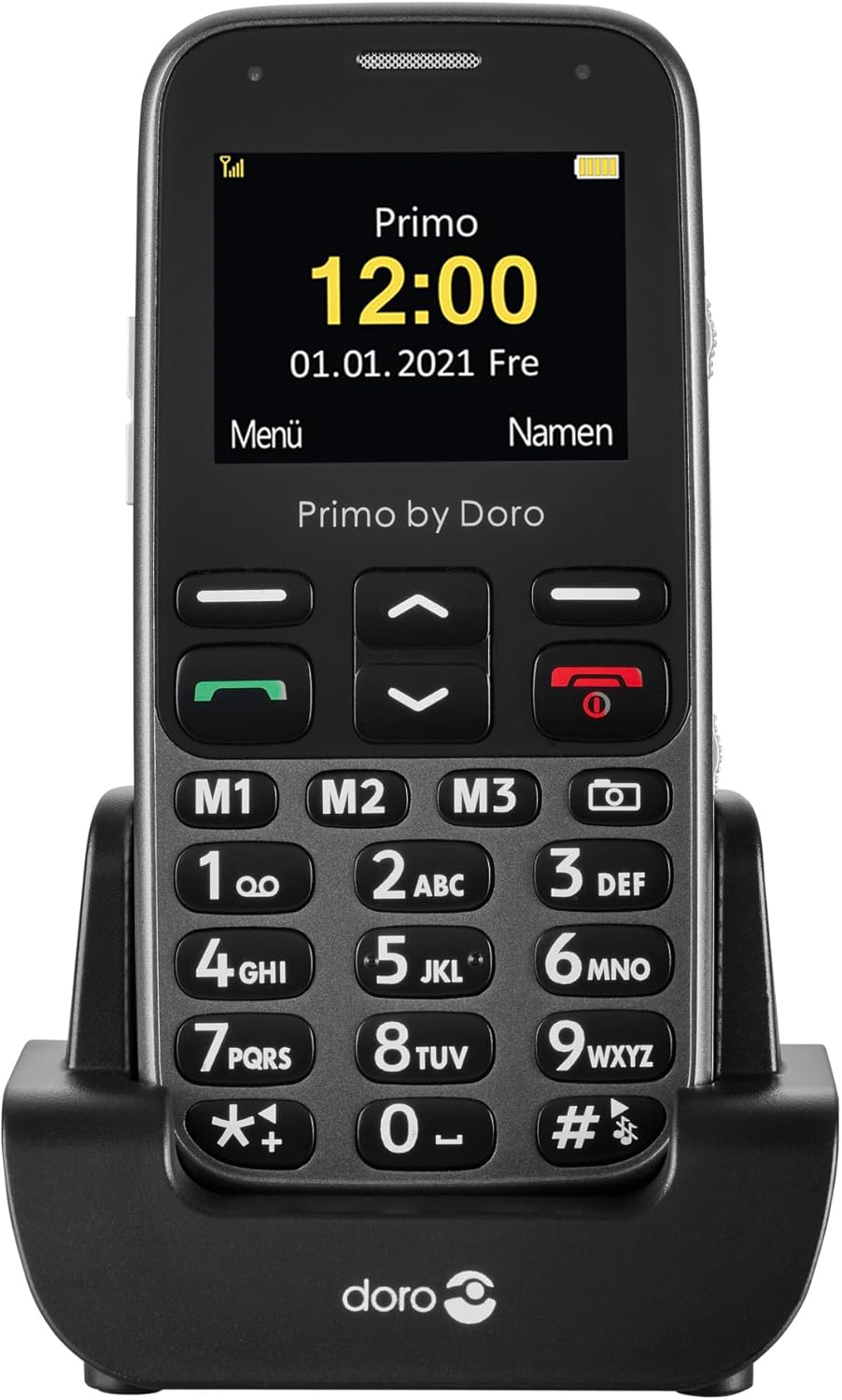 Primo 218 by Doro GSM Mobiltelefon mit grossem Fardisplay, Notruftaste, Taschenlampe, Ortung, inkl.