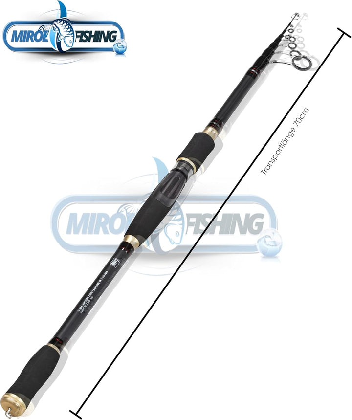 MiRoeFishing Vega Forellenfänger Tremarella Forellenangel/Rute zum schleppen und stationären Forelle