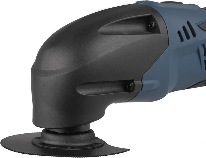 FERM Li-Ion Akku-Multitool - Multifunktionswerkzeug - Oszillationswerkzeug - 12V/1.5Ah - Mit 8 Zubeh