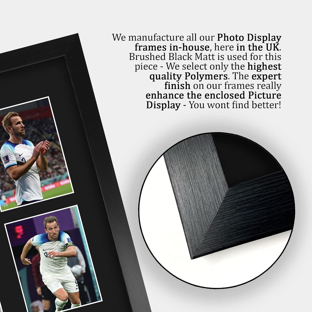 HWC Trading FR A3 Harry Kane England Gedruckte Memorabilien Signiertes Autogramm Fotodisplay für Fus