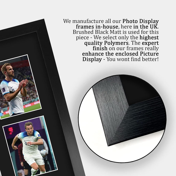 HWC Trading FR A3 Harry Kane England Gedruckte Memorabilien Signiertes Autogramm Fotodisplay für Fus