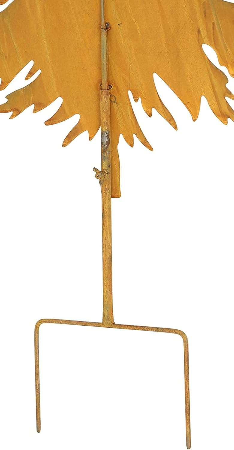 Dekoleidenschaft grosser Gartenstecker Tanne aus Metall in Rost-Optik, 146 cm hoch, Dekostecker, Gar