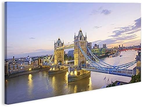 islandburner Bild Bilder auf Leinwand Tower Bridge London V3 1p XXL Poster Leinwandbild Wandbild Dek