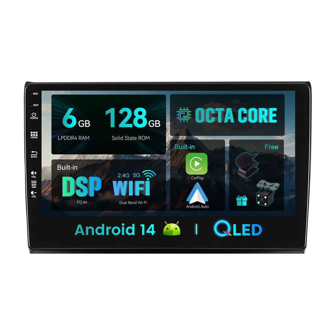 SXAUTO - 6G+128G - Android 12 IPS Autoradio für FIAT Bravo (2006-2012) - Eingebaut Carplay/Android A