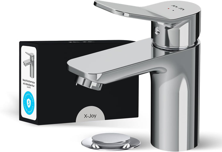 AM.PM Waschtischarmatur mit Einhebelmischer, SoftMotion Keramikkartusche, Neoperl Aerator, kratzfest