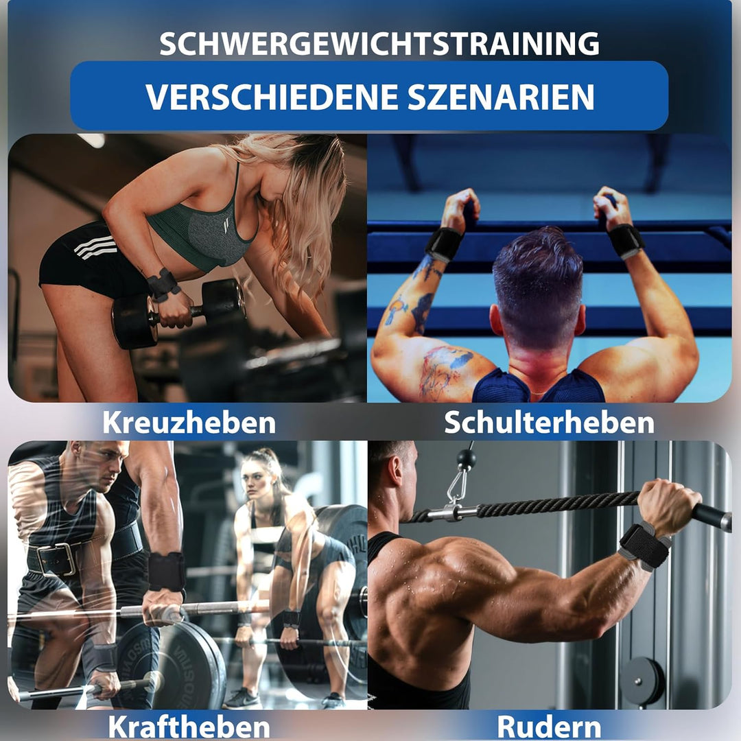 Zughilfen Haken Krafttraining, Fitness Powerlifting Weight Lifting Hook, Lifting Straps für Männer &