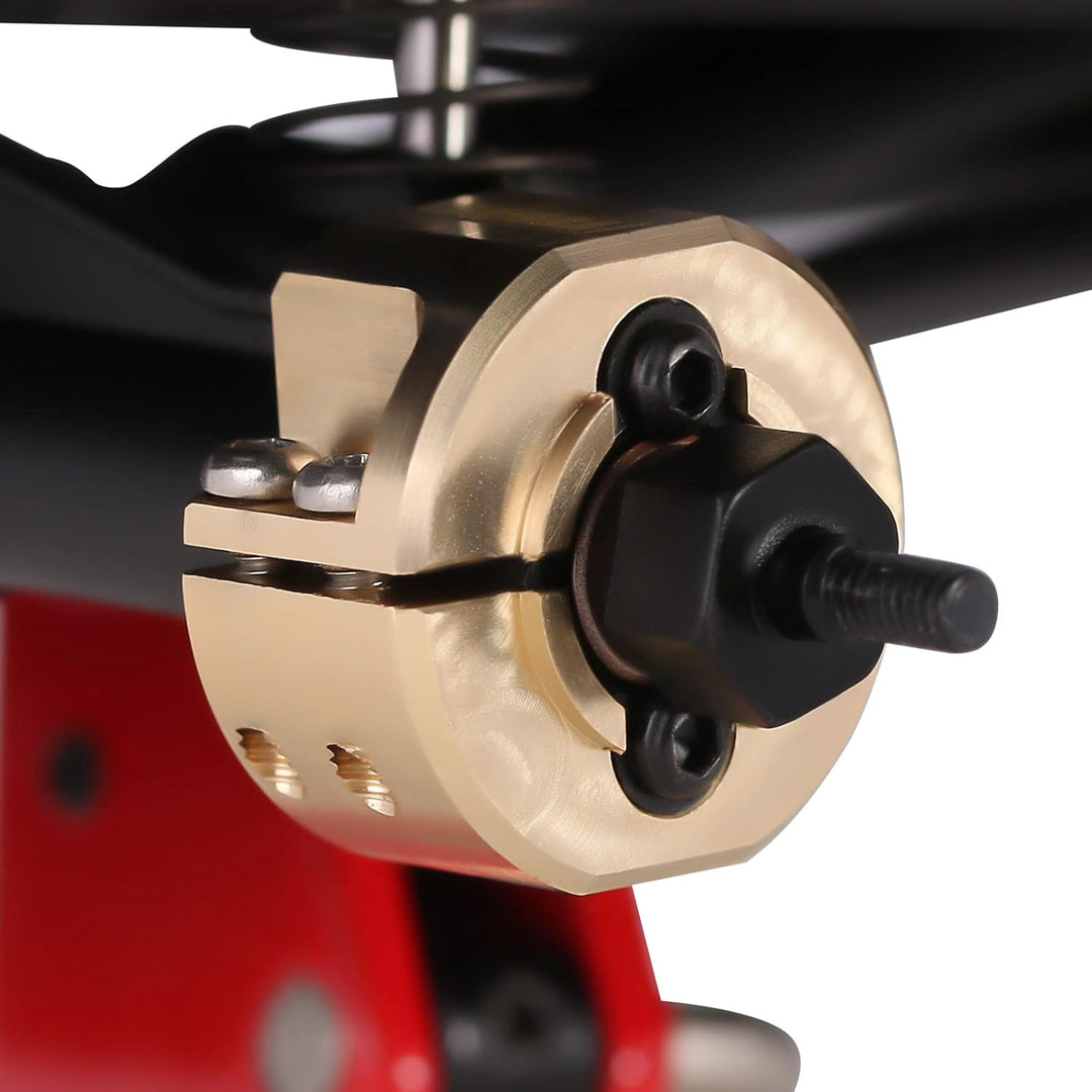INJORA Messing Hinterachs-Gegengewichte 14g/Stück Upgrade-Teil für TRX4M 1/18 RC Crawler, Messing, M