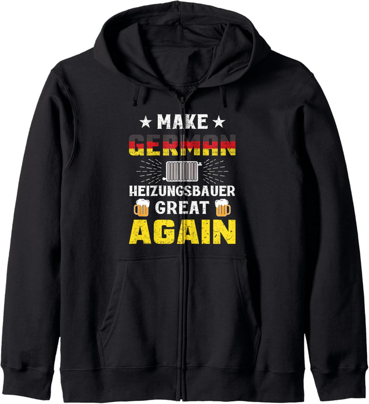 Make German Heizungsbauer Great Again Heizungsbau Kapuzenjacke