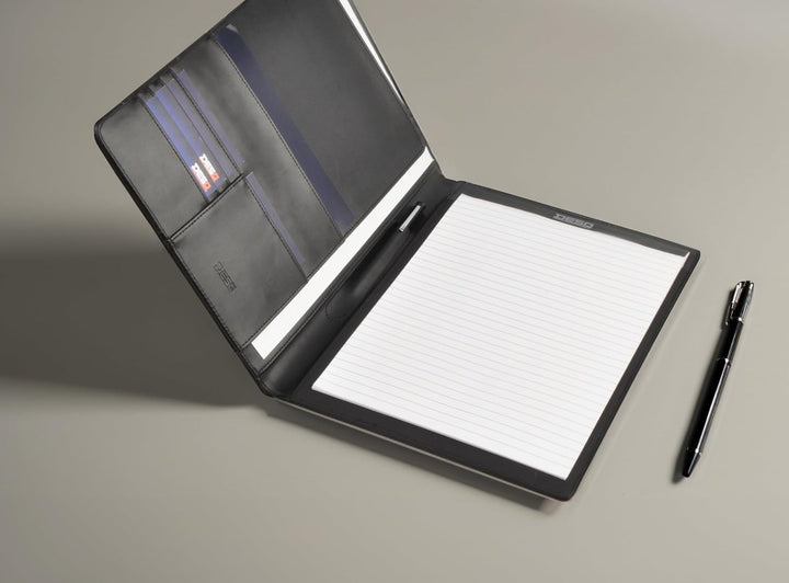 Desq Leder A4-Schreibmappe Umlaufender Reissverschluss Dutch Design