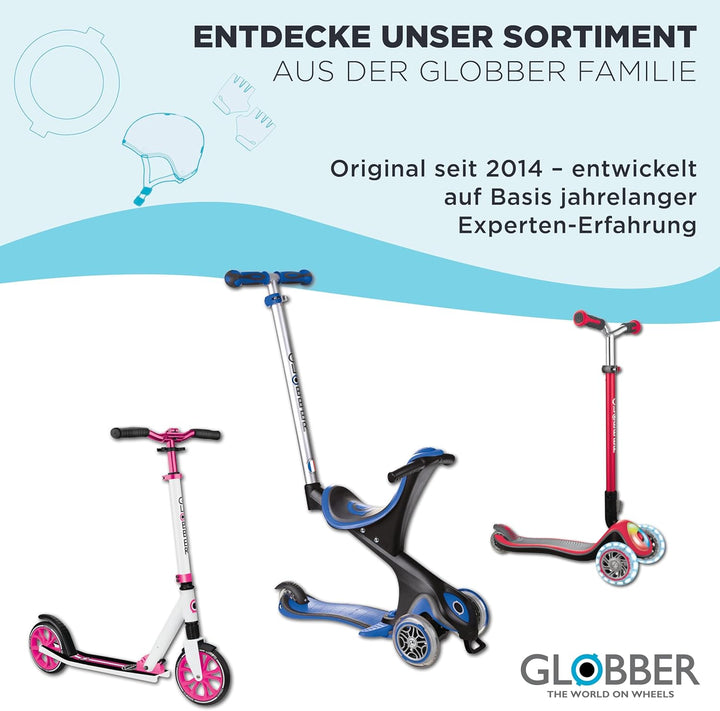 Globber Go Up Active Beleuchtung, 360 Grad, Evolutionärer Roller mit Sitz und Lichtern für Kleinkind