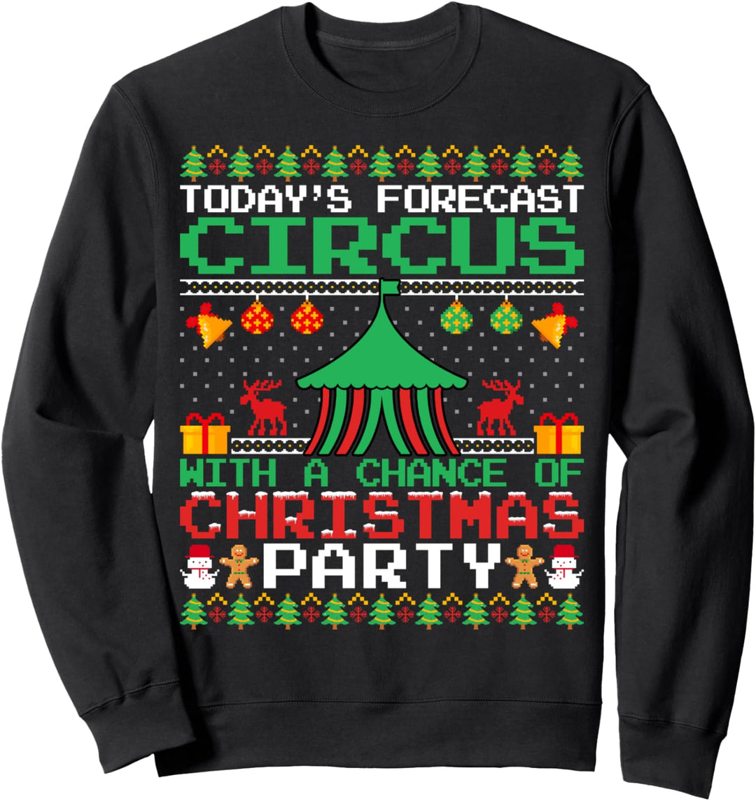 Circus Christmas Party Ringmaster Circus Xmas Ugly Style Sweatshirt