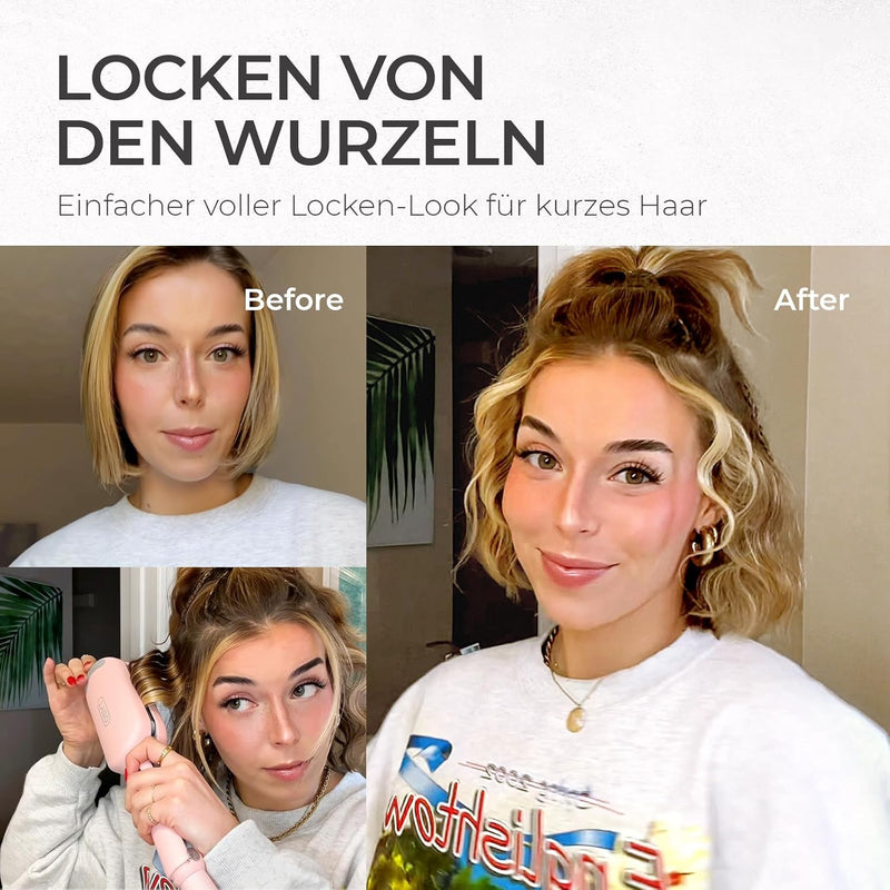 TYMO ROVY Welleneisen für haare, Lockenstab grosse Locken geeignet für Anfänger, Sofortiges Wellen,