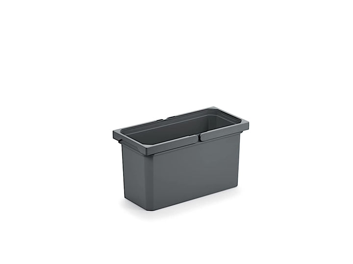 Naber Mülleimer | Modell 8012329 | Volumen 10L | 183 x 382 x 216 mm | Kunststoff Anthrazit