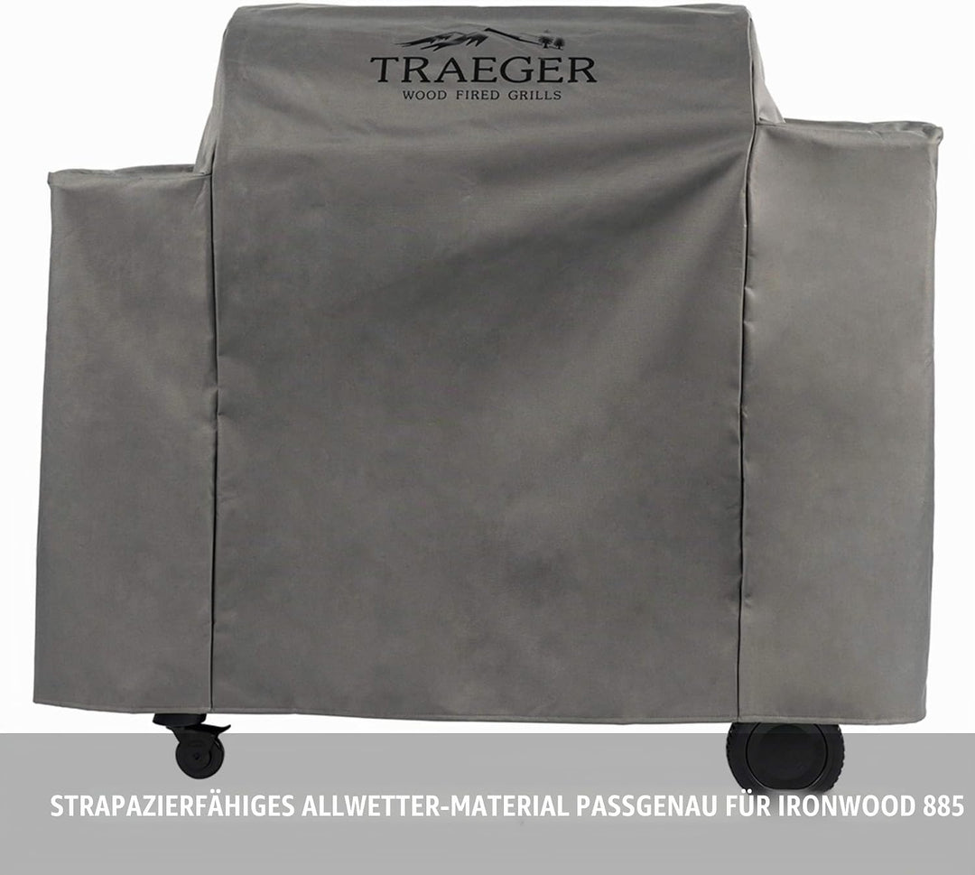 Traeger Grills BAC513 Grillabdeckung in voller Länge Grillzubehör - Ironwood 885 Traeger Ironwood 88
