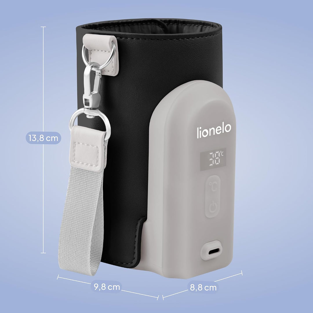 LIONELO Thermup Go Evo Tragbarer Babyflaschenwärmer, hält Flüssigkeiten warm, 5 Betriebstemperaturen