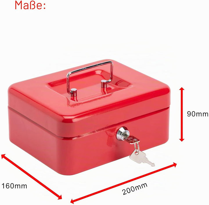 Burg-Wächter CB02R Money 5020 20,3 cm Geldkassette, rot, 20 cm, Rot