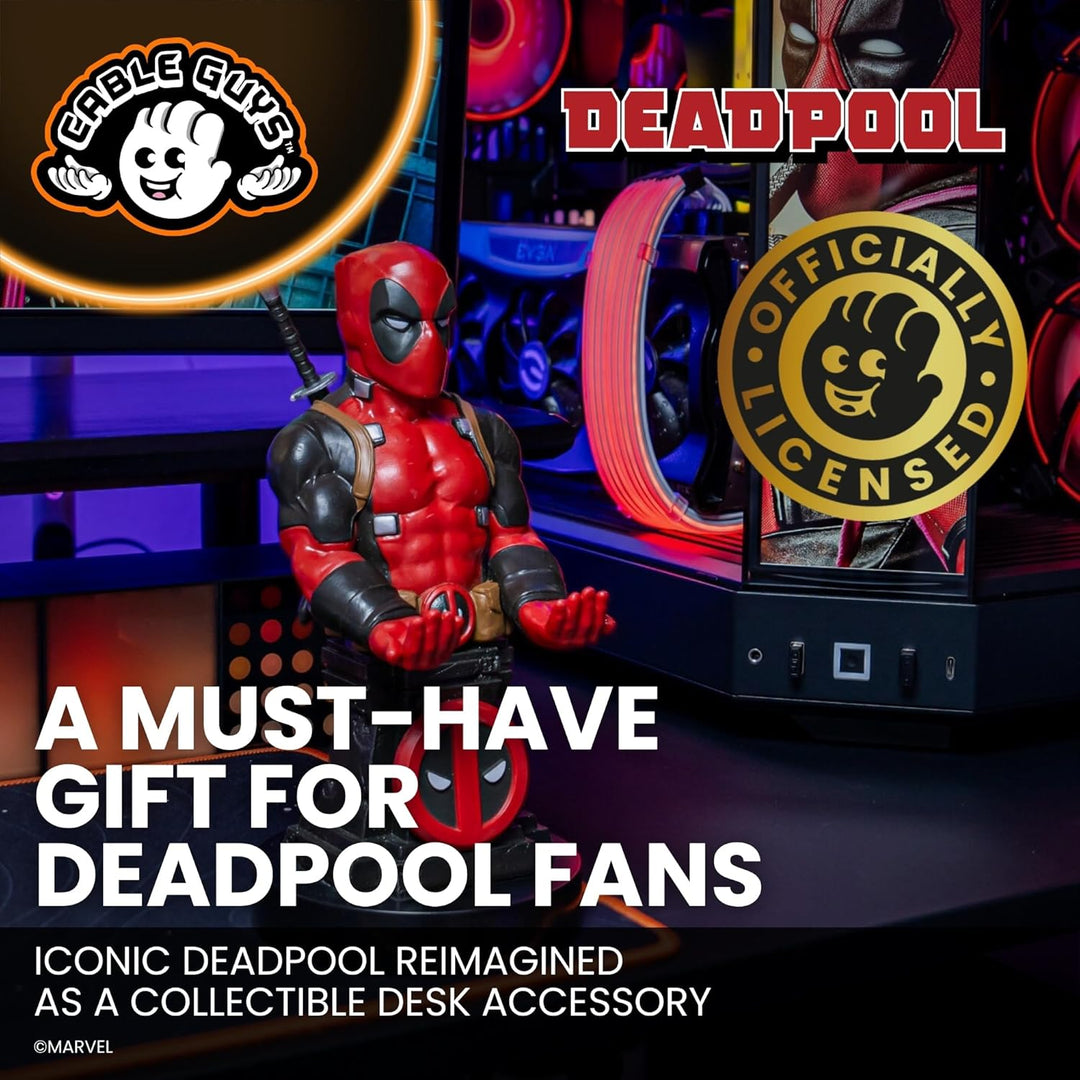 Cableguys Marvel Deadpool Plinth Controller Halter &amp; Handy Ständer - Gaming Zubehör für Zimmer und S