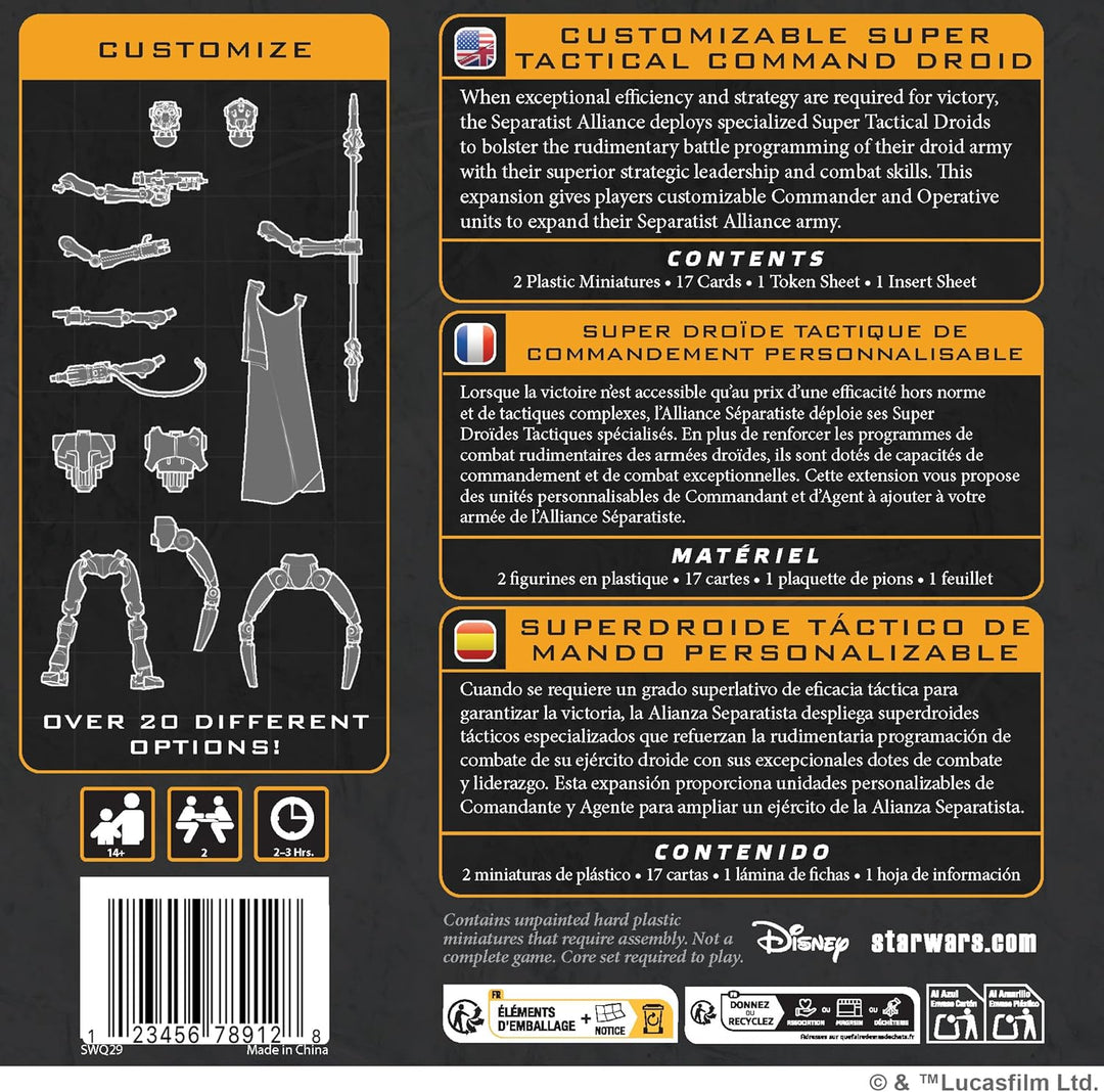 Asmodee, Star Wars: Legion – Customizable Super Tactical Command Droid, Erweiterung, Atomic Mass Gam