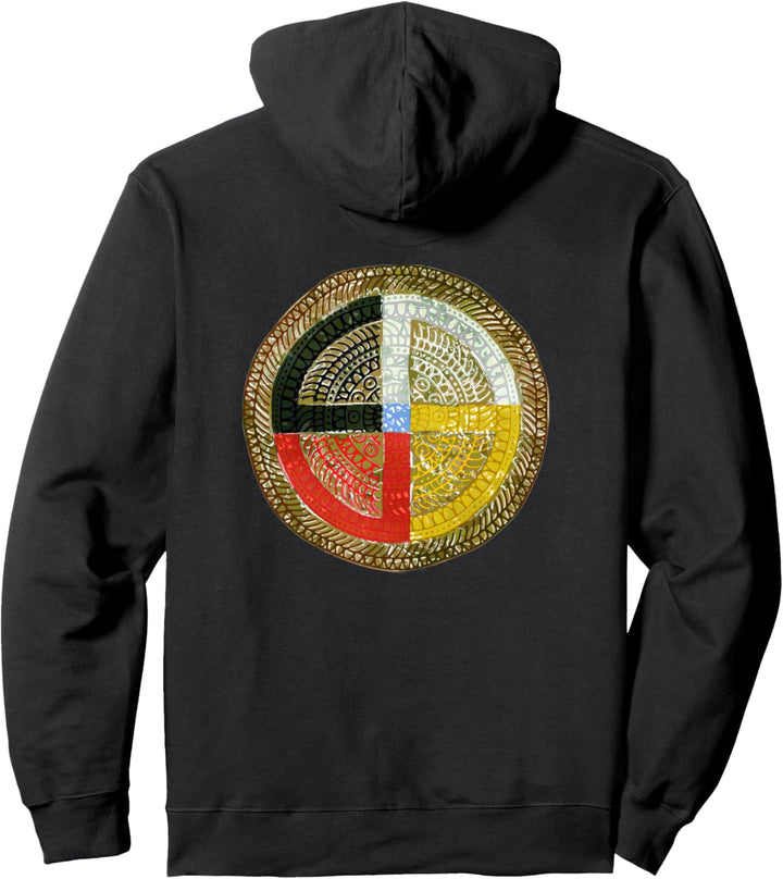 Native American Culture - Medicine Wheel Mandala 3 - Fan Fun Pullover Hoodie