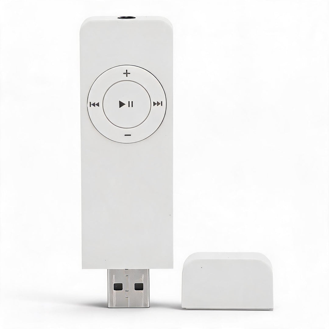 GOWENIC MP3 Player, 64 GB, Weiss, Musikplayer mit integriertem 180 mAh unterstützt Audiobücher und H