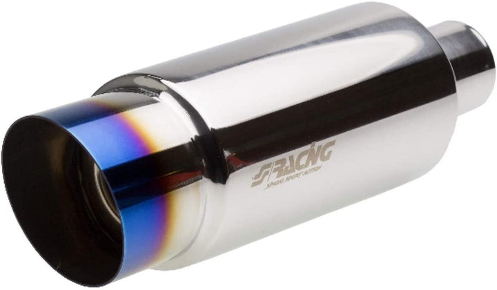 Simoni Racing ESR086/B Universal Sport Schalldämpfer Small Fire Shot Titanium TITANIUM LOOK, TITANIU