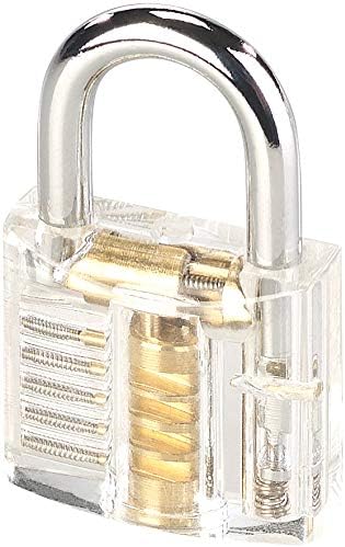AGT Dietrich Set: Set aus Lockpicking-Tool mit Übungsschloss (Dietrich mit Übungsschloss, Schloss, V