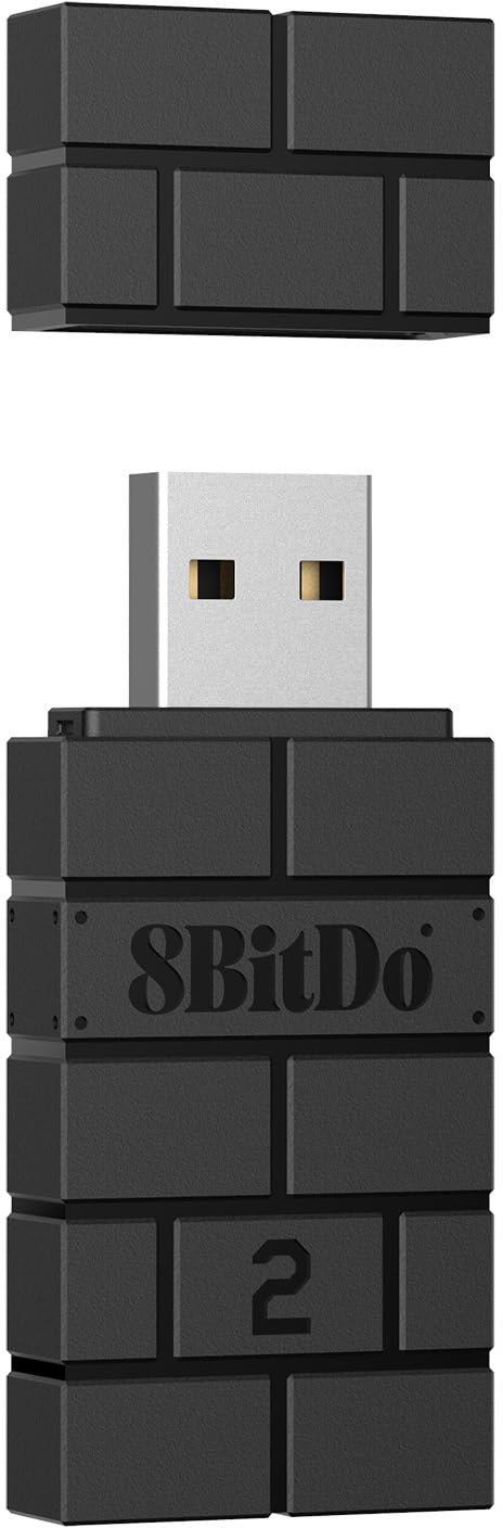 8BitDo: Wireless USB Adapter 2 - Black (PS4/PS5/PC/Switch/Xbox Series S/X/Xbox One/Wii)