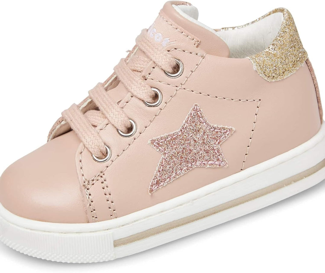 Falcotto Mädchen Sasha Krippenschuh 19 EU Platinum Puder, 19 EU Platinum Puder