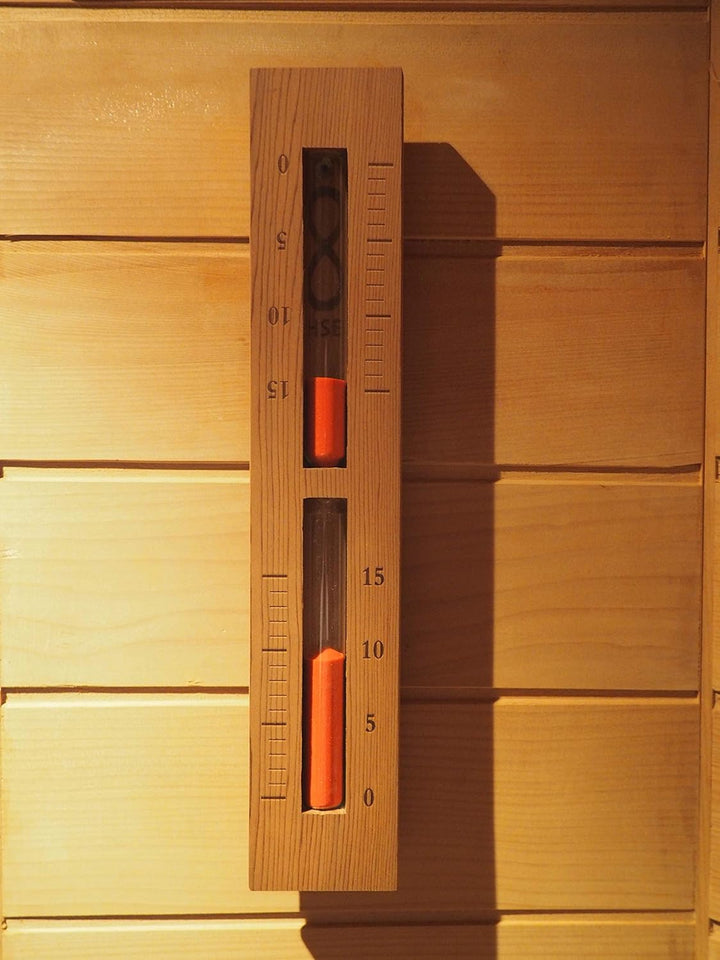 Home Sauna Experience Hse Cedar Box Sauna Sand Timer 15 Minuten Rust Red
