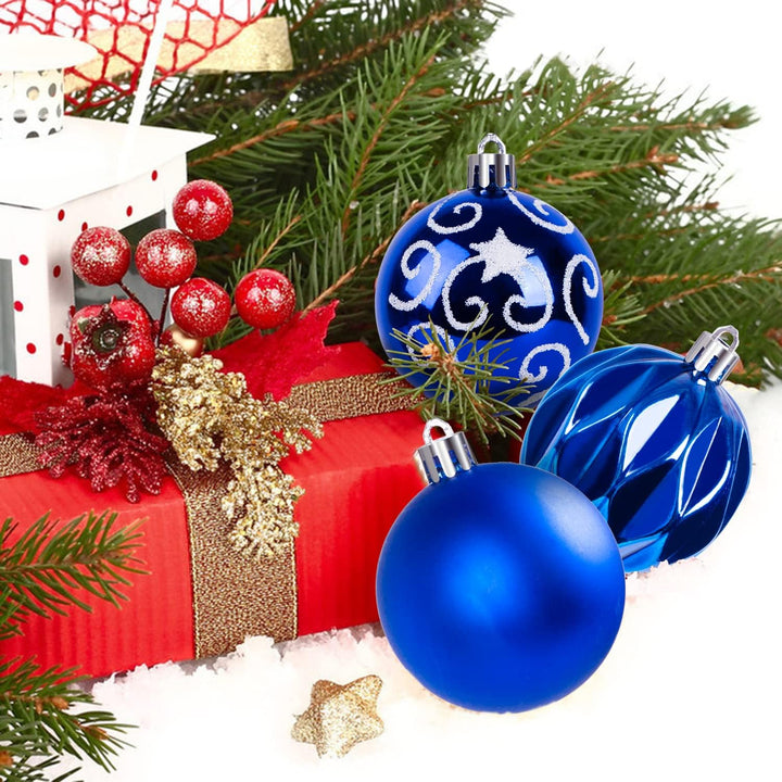 Ywlake Weihnachtskugel Ornamente Set für Weihnachtsbaum, 100-pcs Weihnachtsbaum Dekorationen Set Bru
