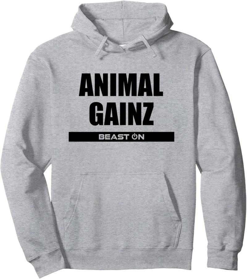 Animal Gainz Fitness Workout Gym Bodybuilding Motivation Pullover Hoodie