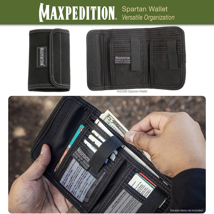 Maxpedition Spartan Wallet Einheitsgrösse Schwarz, Einheitsgrösse Schwarz