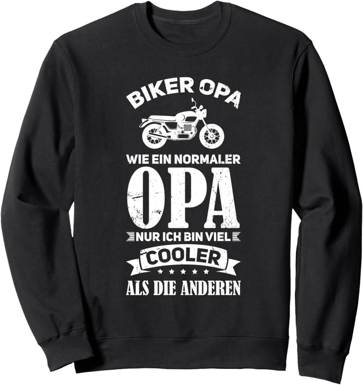 Grossvater Biker Motorradfahrer Sweatshirt
